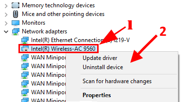 إصلاح: توقف WiFi تلقائيًا - خطأ رمز Intel AC 9560 10 في Windows 10 - %categories