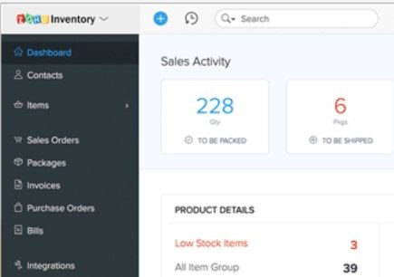 zoho inventory pricing