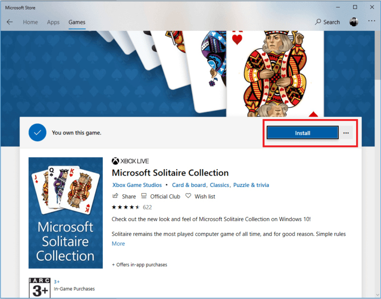 إصلاح لا يمكن بدء مجموعة Microsoft Solitaire - %categories