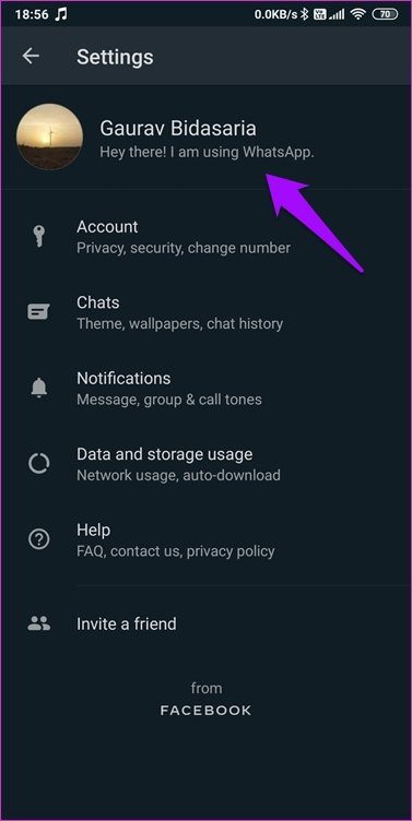 Find-My-WhatApp-Number-and-Username-on-Android-and-iOS-3_4d470f76dc99e18ad75087b1b8410ea9 كيفية العثور على رقم WhatsApp الخاص بي واسم المستخدم على Android و iOS