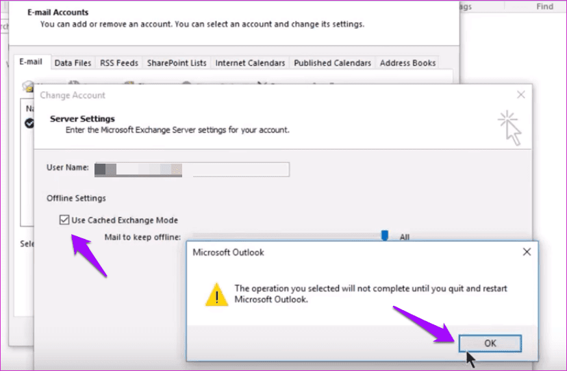 what is cached exchange mode outlook 2010