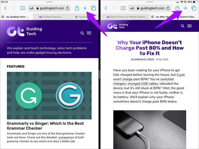 Ipados-Safari-Multiple-Windows-10_935adec67b324b146ff212ec4c69054f كيفية استخدام نوافذ متعددة Safari في iPadOS