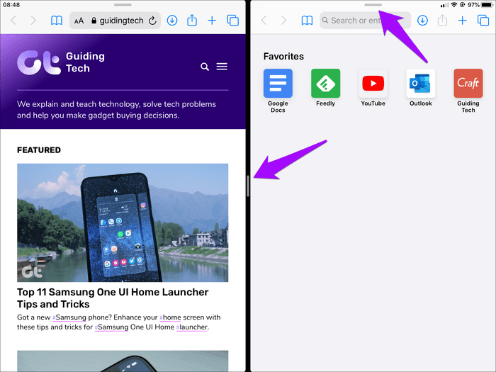Ipados-Safari-Multiple-Windows-2_935adec67b324b146ff212ec4c69054f كيفية استخدام نوافذ متعددة Safari في iPadOS