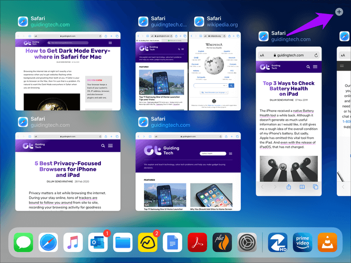 Ipados-Safari-Multiple-Windows-8_935adec67b324b146ff212ec4c69054f كيفية استخدام نوافذ متعددة Safari في iPadOS