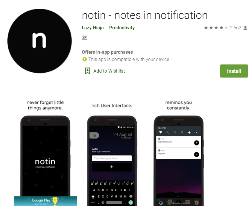 Notin أفضل 10 تطبيقات للإشعارات لـ Android (2025)