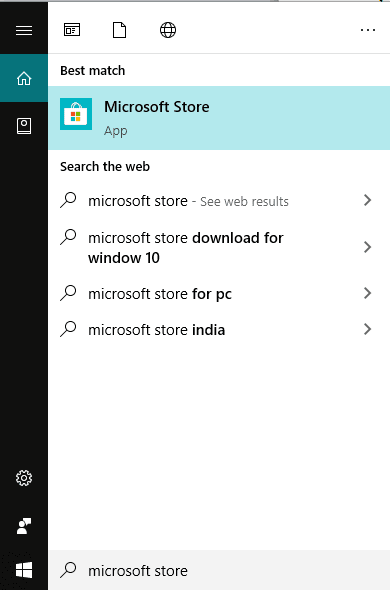 Open-the-Microsoft-Store-by-searching-for-it-using-the-Windows-Search-bar إصلاح لا يمكن بدء مجموعة Microsoft Solitaire