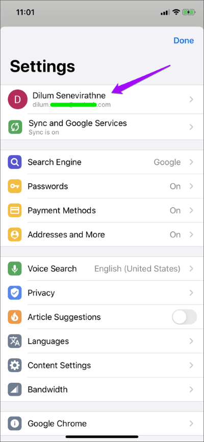 كيفية تبديل حسابات Google في Chrome لنظام iOS - %categories