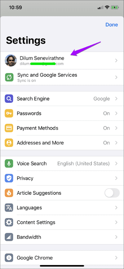 كيفية تبديل حسابات Google في Chrome لنظام iOS - %categories