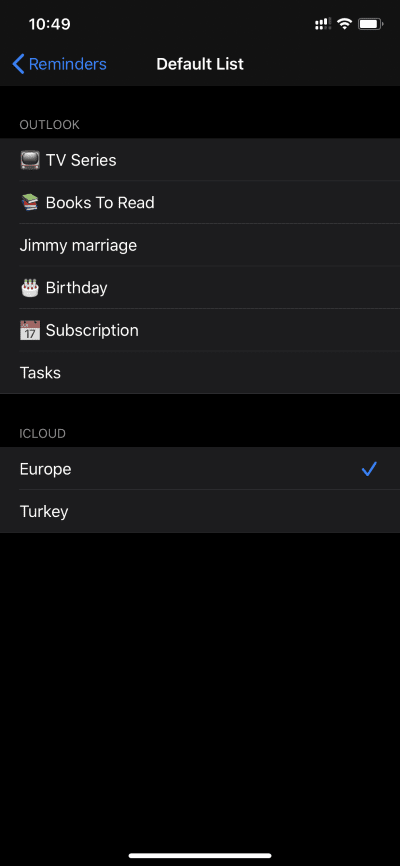 change-default-list_4d470f76dc99e18ad75087b1b8410ea9 كيفية الحصول على Reminders الخاص بـ Apple على Windows