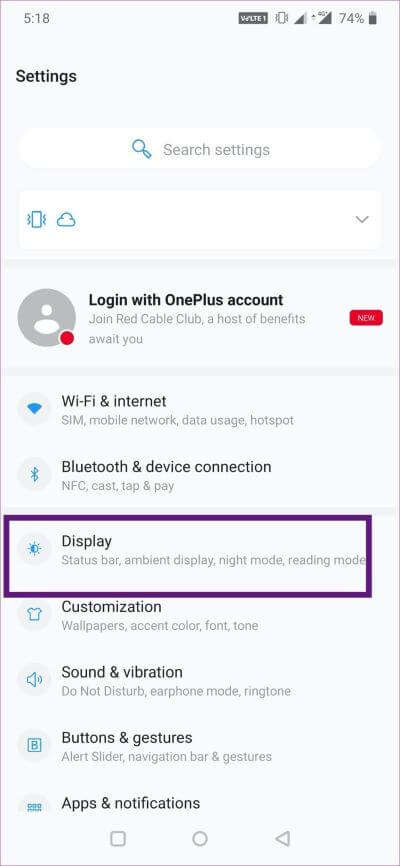 display-oneplus_4d470f76dc99e18ad75087b1b8410ea9 كيفية إصلاح ميزة Tap to Wake لا تعمل على أجهزة iPhone و OnePlus