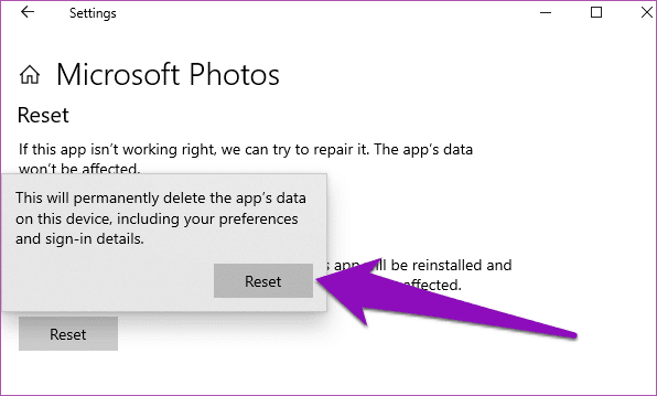 fix-windows-10-photos-app-file-system-error-05_4d470f76dc99e18ad75087b1b8410ea9 كيفية إصلاح خطأ نظام ملف تطبيق الصور Windows 10