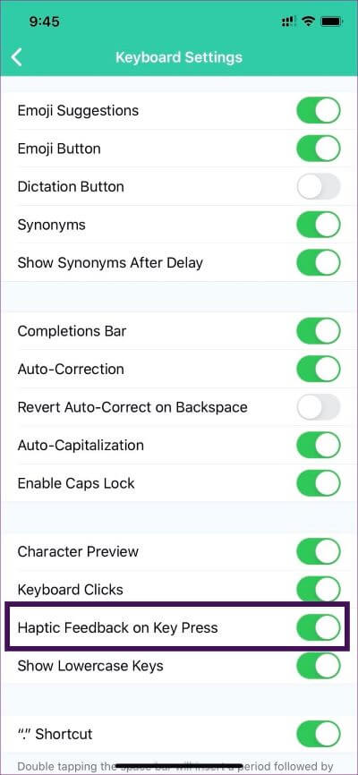 grammarly-haptic_4d470f76dc99e18ad75087b1b8410ea9 أفضل 3 لوحات المفاتيح iOS مع ردود الفعل Haptic