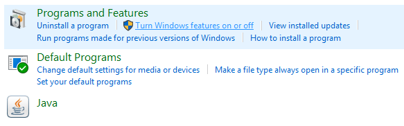 turn-windows-features-on-or-off تمكين أو تعطيل ميزة Windows 10 Sandbox