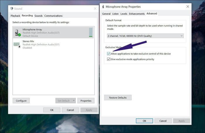 Allow-application_935adec67b324b146ff212ec4c69054f كيفية إصلاح عدم عمل صوت Skype على Windows 10