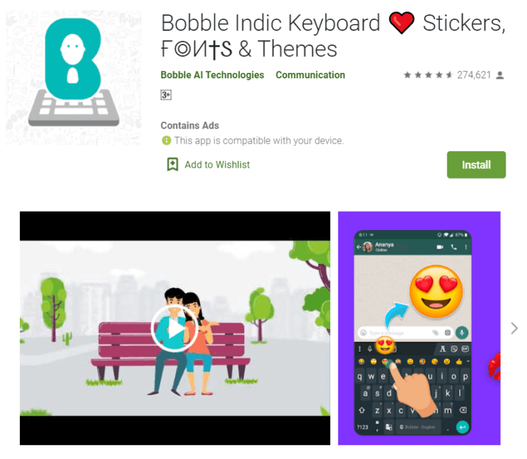 Bobble-768x668-1 أفضل 10 تطبيقات لوحة مفاتيح مع GIF لنظام Android