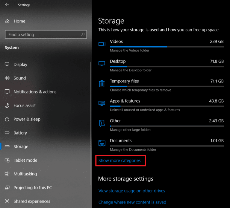 تمكين أو تعطيل التخزين المحجوز على Windows 10 - %categories