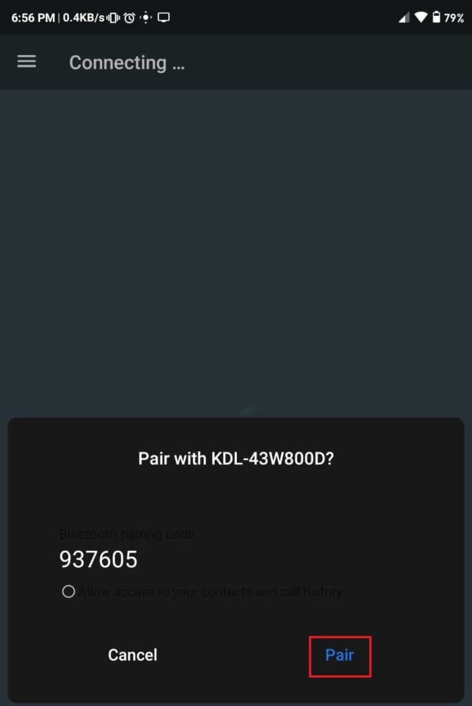 Click-on-the-Pair-option-on-your-device-685x1024-1 كيفية استخدام الهاتف الذكي كجهاز التحكم بالتلفزيون عن بعد
