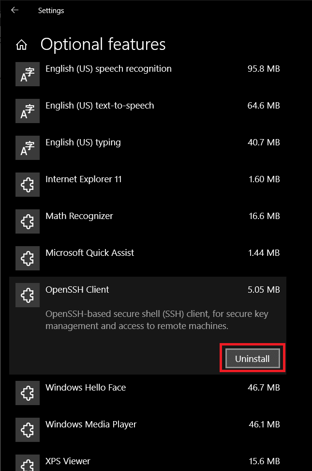 Click-on-the-Uninstall-button تمكين أو تعطيل التخزين المحجوز على Windows 10