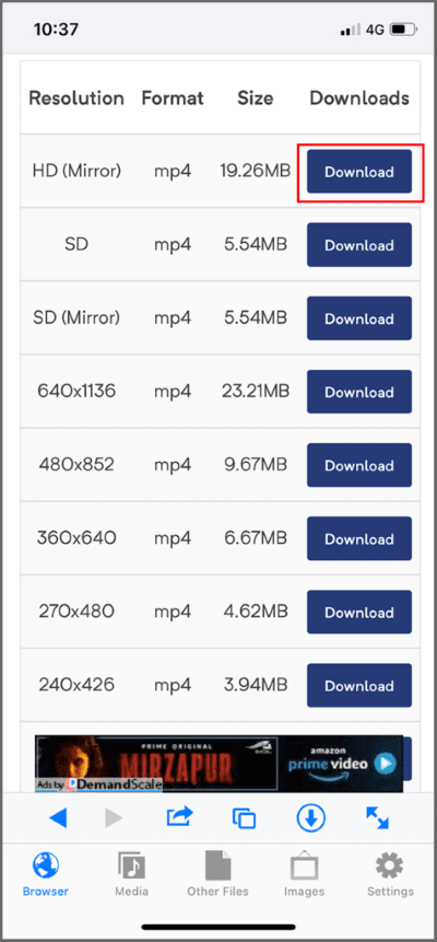Download-it-to-your-‘Camera-Roll’-476x1024-1 3 طرق لتنزيل مقاطع فيديو Facebook على iPhone