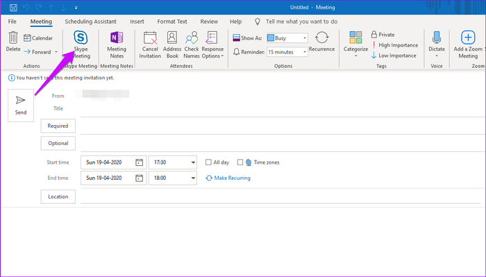 How-to-Add-Skype-Meeting-to-Outlook-Meeting-Invite-and-Cool-Tricks-5_935adec67b324b146ff212ec4c69054f كيفية إضافة اجتماع Skype إلى دعوة اجتماع Outlook (والحيل الرائعة)