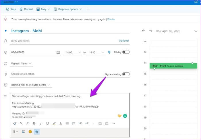How-to-Add-Zoom-Meetings-to-Outlook-Calendar-6_935adec67b324b146ff212ec4c69054f كيفية إضافة اجتماعات Zoom إلى تقويم Outlook وتقويم Google