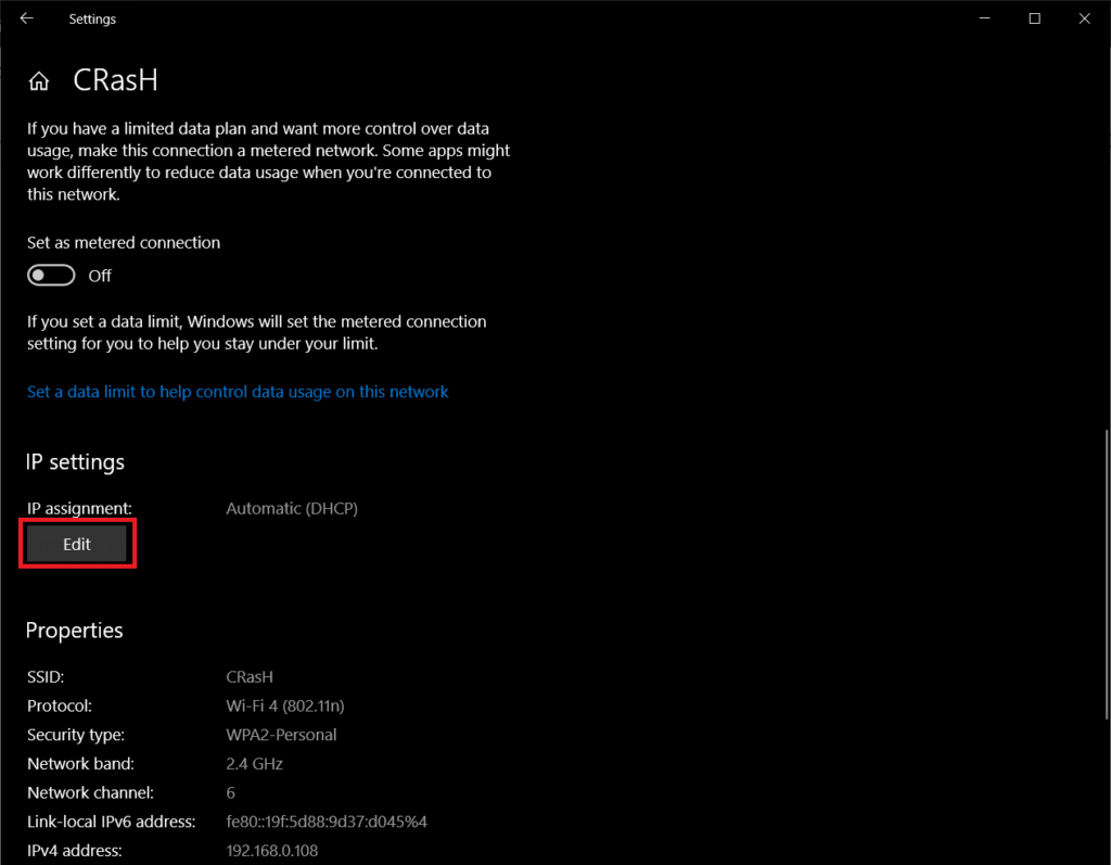 Locate-the-heading-IP-settings-and-click-on-the-Edit-button-under-the-label-1024x797-1 كيفية التبديل إلى OpenDNS أو Google DNS على Windows