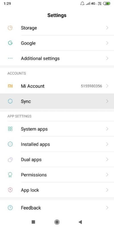 Move-on-to-the-‘Accounts’-section-and-then-‘Sync’-512x1024-1 إصلاح خطأ التنزيل معلق في متجر Google Play