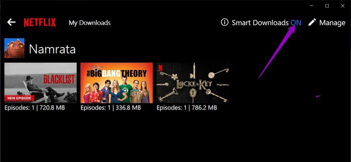 Netflix-Smart-Downloads-2_935adec67b324b146ff212ec4c69054f كيفية تغيير موقع تنزيل Netflix على جهاز كمبيوتر Windows 10