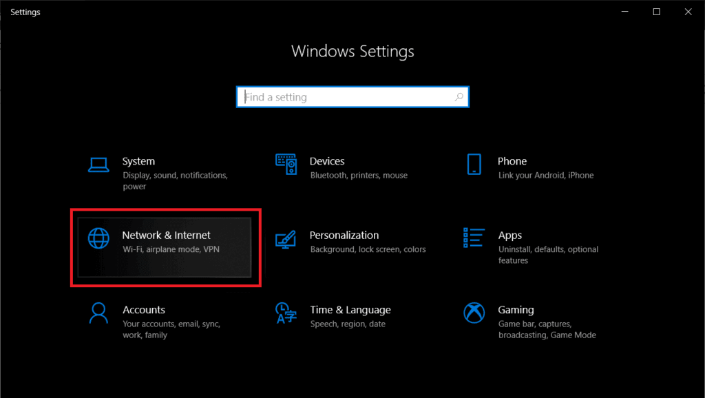 Press-Windows-key-X-then-click-on-Settings-then-look-for-Network-Internet-1024x578-1 كيفية التبديل إلى OpenDNS أو Google DNS على Windows