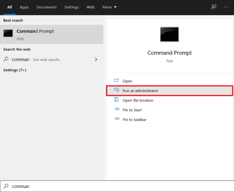 Right-click-on-command-prompt-and-select-to-‘Run-as-administrator.’-768x630-1 كيفية تثبيت FFmpeg على نظام Windows 10؟