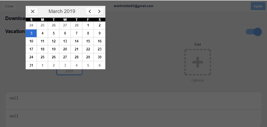 Tap-on-‘Start‘-and-‘End’-dates-to-select-the-time-period-of-your-choice كيفية استخدام Gmail بدون انترنت في متصفحك