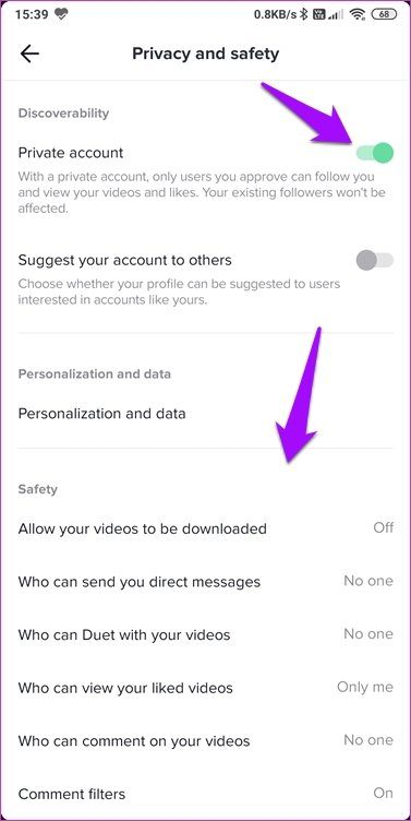 أفضل 4 إعدادات TikTok للخصوصية والأمان للمستخدمين - %categories