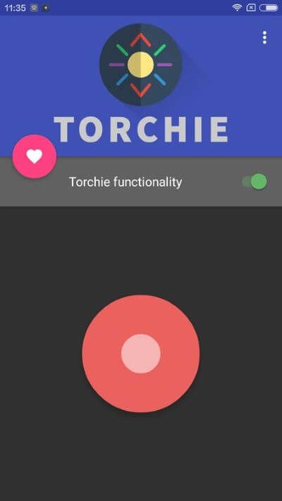 Torchie-use-volume-button-to-turn-on-Flashlight 6 طرق لتشغيل المصباح على أجهزة Android