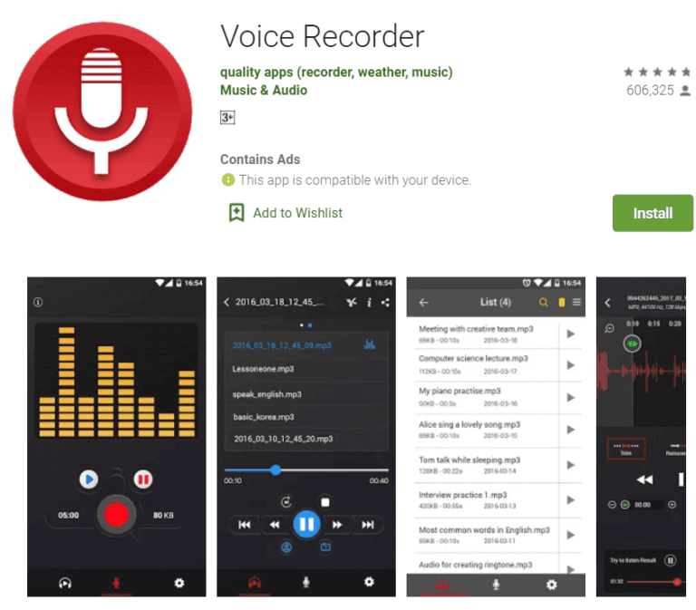 10 meilleures applications d'enregistrement vocal pour Android (2020
