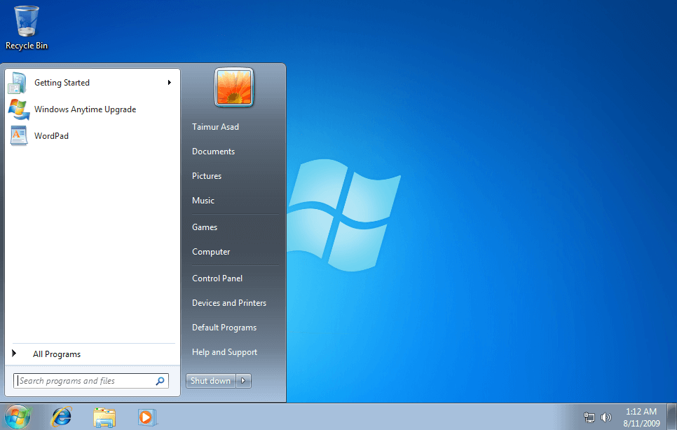 Windows-7-Start-Menu كيفية التحقق من إصدار Windows لديك؟