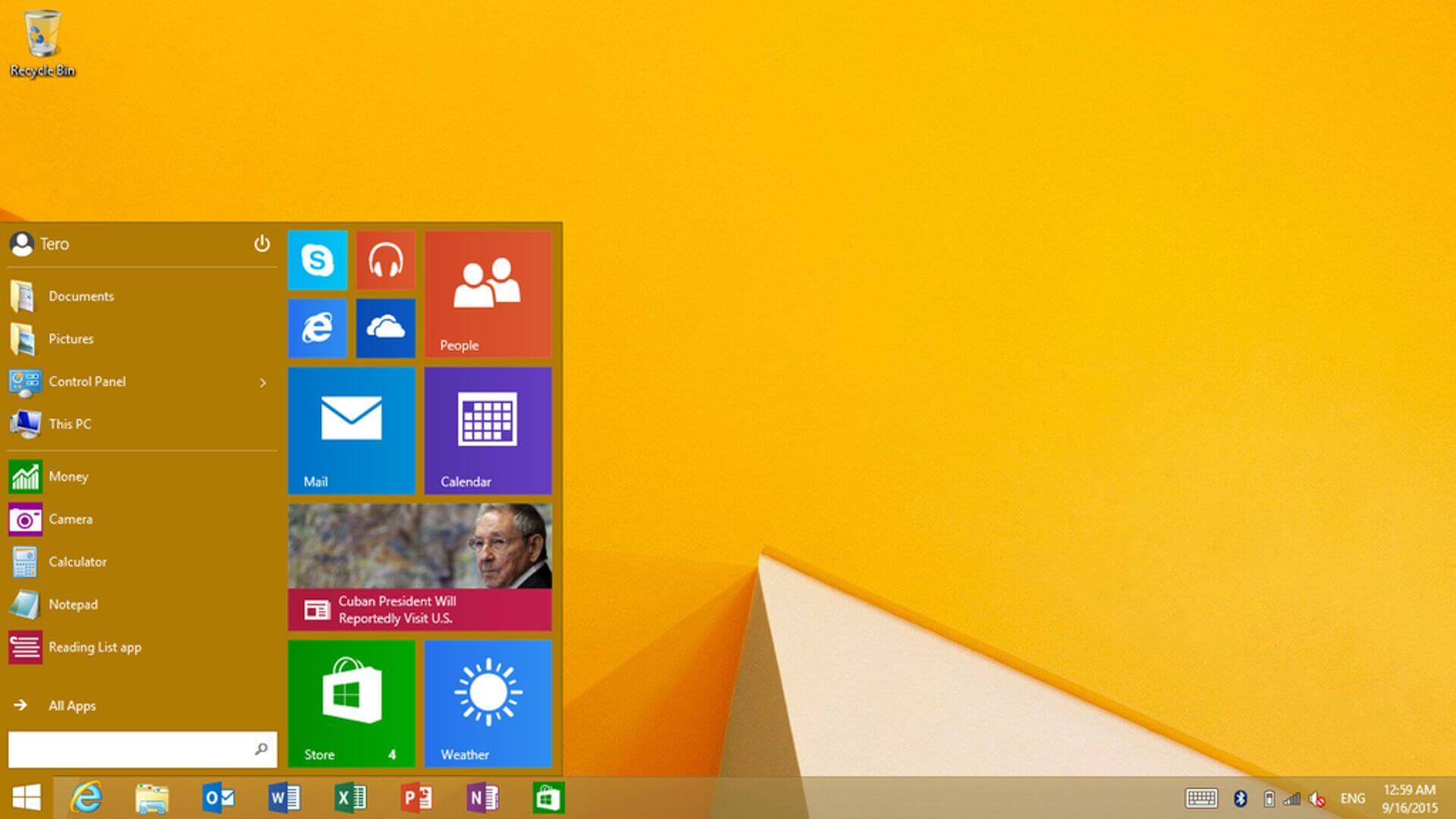 Windows-8.1-Start-Menu كيفية التحقق من إصدار Windows لديك؟