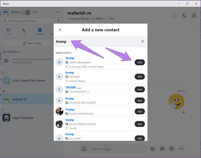 add-contacts-on-skype-using-live-id-4_935adec67b324b146ff212ec4c69054f كيفية إضافة جهات اتصال باستخدام معرف Skype Live على الكمبيوتر الشخصي والجوال