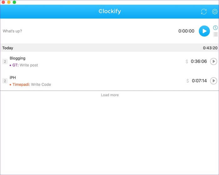 clockify_935adec67b324b146ff212ec4c69054f أفضل 5 تطبيقات لتتبع الوقت لنظامي التشغيل iOS و Mac