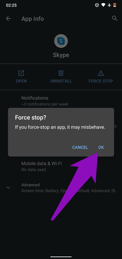 fix-skype-mobile-app-not-working-android-02_4d470f76dc99e18ad75087b1b8410ea9 7 طرق لإصلاح عدم عمل تطبيق Skype Mobile على Android