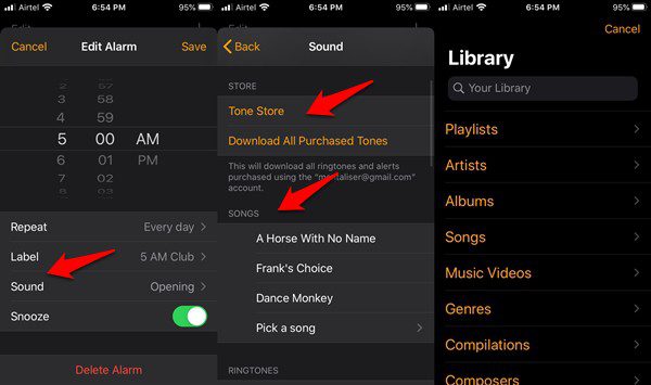 كيفية استخدام Spotify و YouTube Music و Apple Music و Pandora كمنبه - %categories