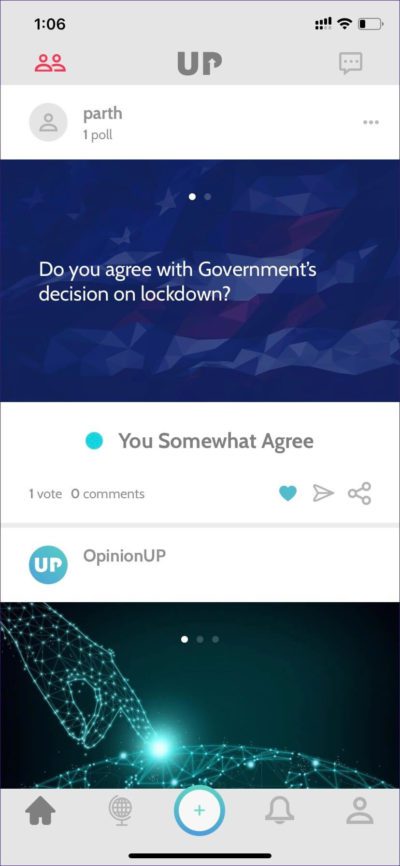 opinion-up-home_4d470f76dc99e18ad75087b1b8410ea9-e1586630024826 أفضل 5 تطبيقات لإنشاء استطلاعات للرأي على iOS و Android