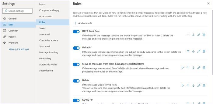 كيفية حذف رسائل البريد الإلكتروني في Microsoft Outlook - %categories