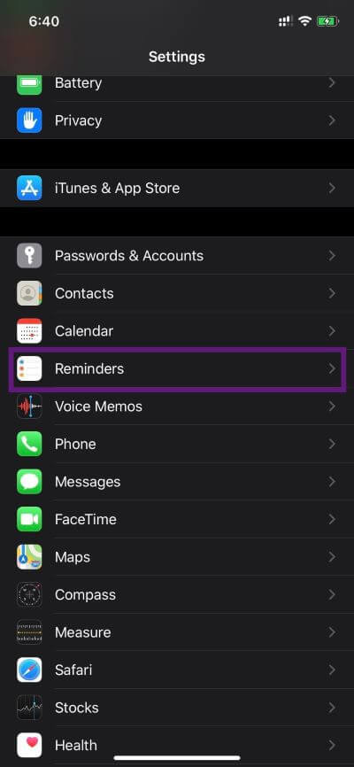 reminders-settings_4d470f76dc99e18ad75087b1b8410ea9 كيفية إضافة مهام Outlook على iPhone وبعض الحيل الأخرى