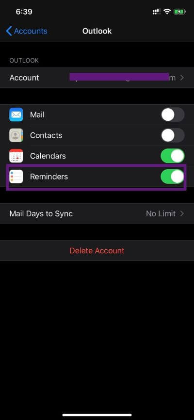 reminders-switch-on_4d470f76dc99e18ad75087b1b8410ea9 كيفية إضافة مهام Outlook على iPhone وبعض الحيل الأخرى