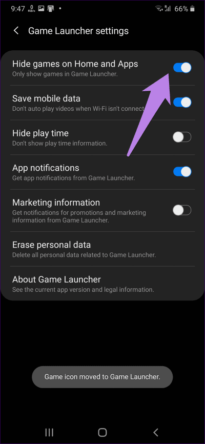 كيفية تعطيل Game Launcher أو إزالة التطبيقات منه على هواتف Samsung - %categories