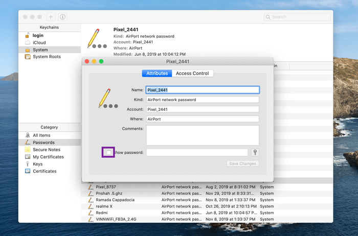 كيفية إظهار و عرض كلمات مرور Wi-Fi المحفوظة على الـ Mac - %categories