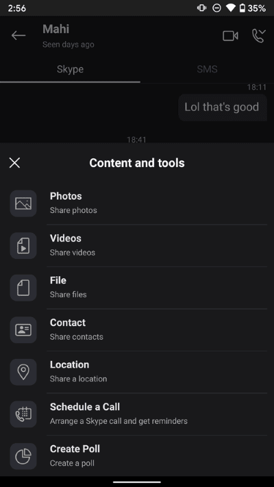 skype-send-files_40dd5eab97016030a3870d712fd9ef0f Skype مقابل Google Duo: أي تطبيق مكالمات فيديو أفضل على Android