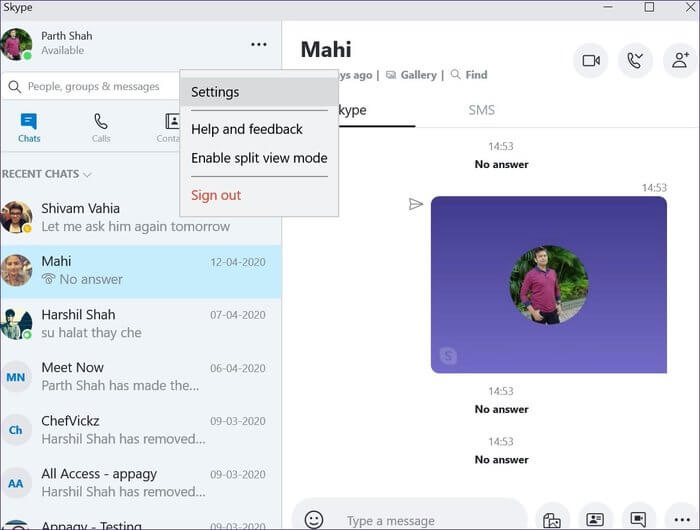 skype-settings_935adec67b324b146ff212ec4c69054f كيفية إصلاح عدم عمل صوت Skype على Windows 10