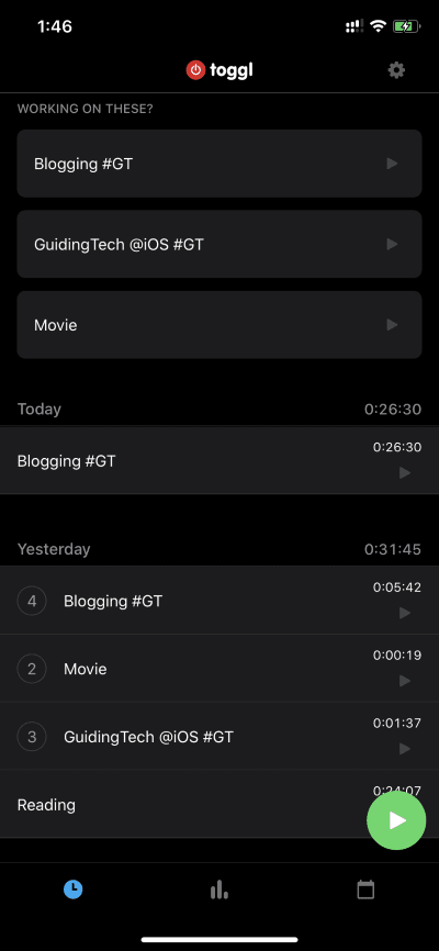 toggl-homoe_4d470f76dc99e18ad75087b1b8410ea9 أفضل 5 تطبيقات لتتبع الوقت لنظامي التشغيل iOS و Mac