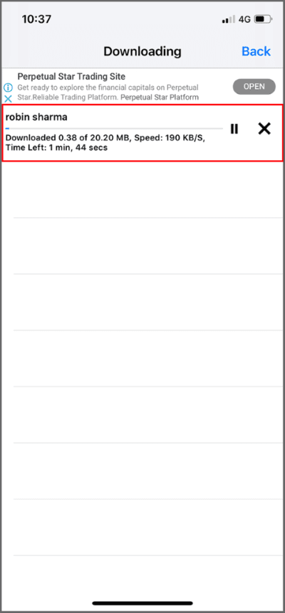 video-will-start-downloading-476x1024-1 3 طرق لتنزيل مقاطع فيديو Facebook على iPhone